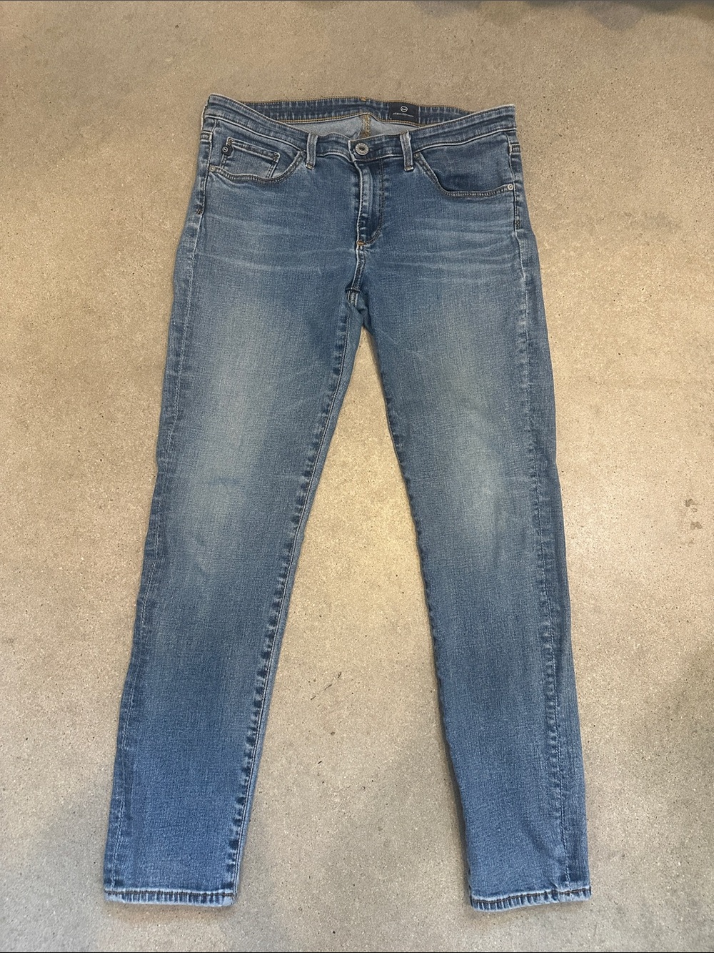 AG Skinny ankle Jeans in Light Blue Wash